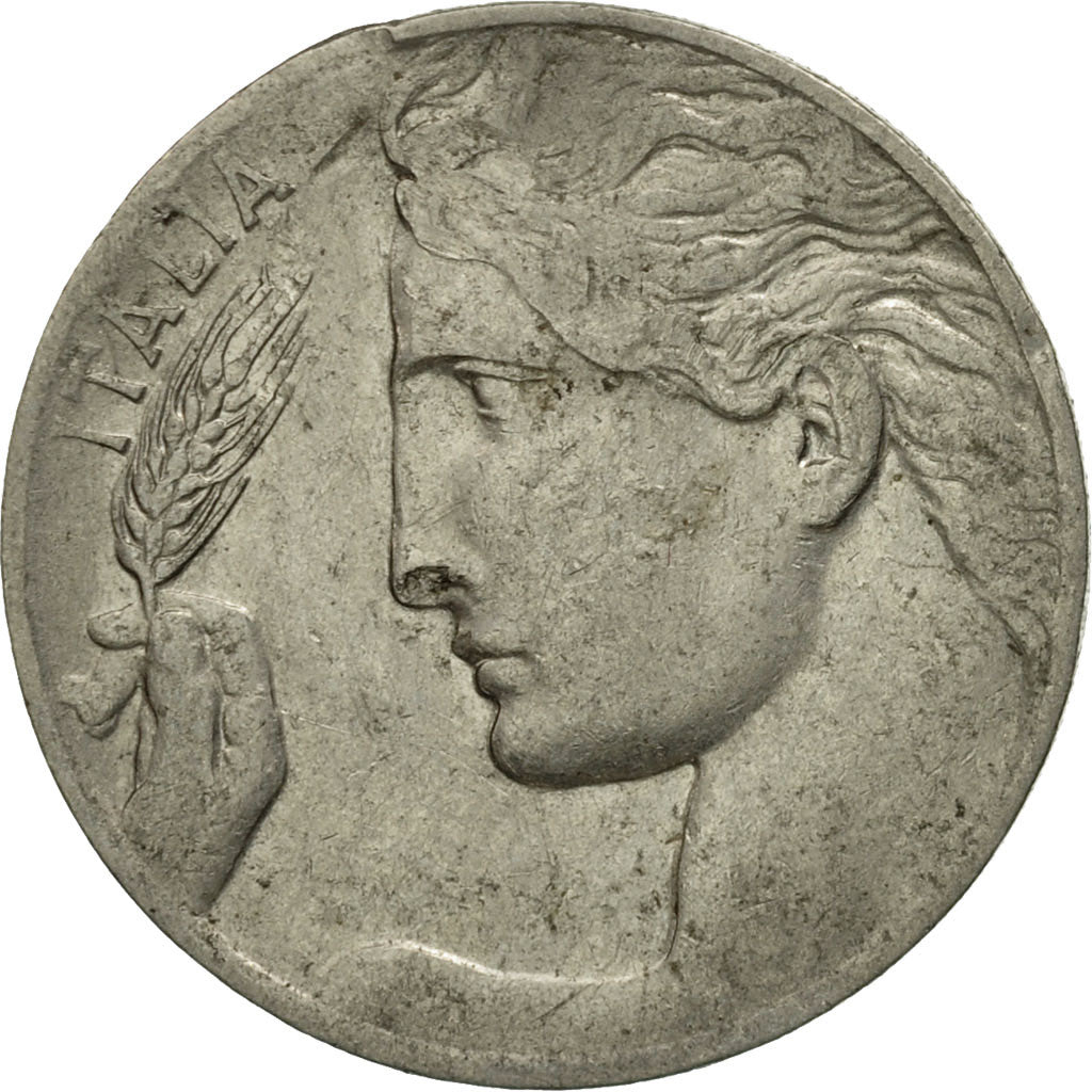 Moneta, Italia, Vittorio Emanuele III, 20 Centesimi, 1922, Rome, MB, Nichel
