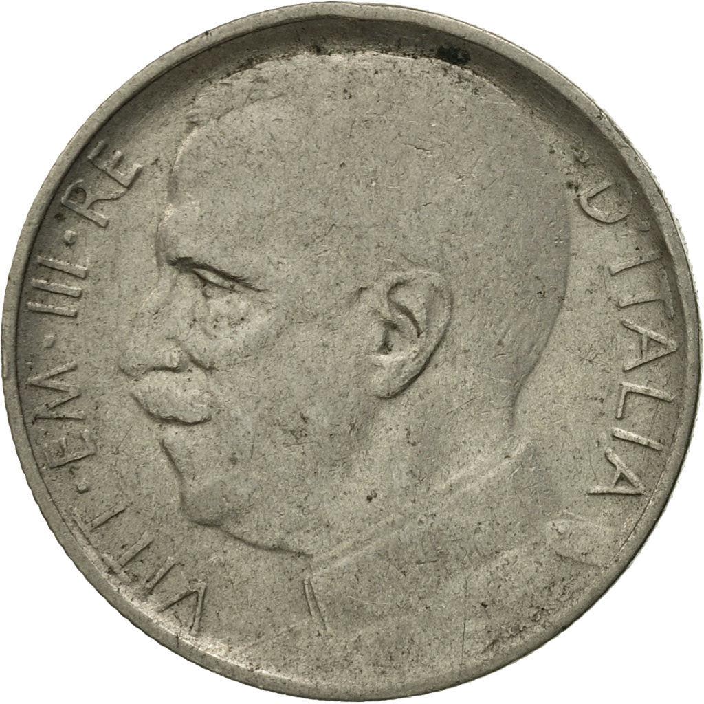 Coin, Italy, Vittorio Emanuele III, 50 Centesimi, 1921, Rome, VF(20-25), Nickel