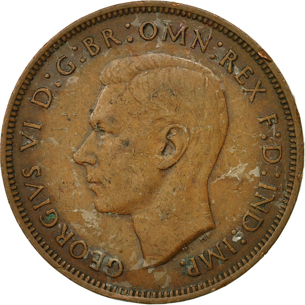 Coin, Great Britain, George VI, Penny, 1945, VF(20-25), Bronze, KM:845