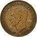Coin, Great Britain, George VI, Penny, 1945, VF(20-25), Bronze, KM:845