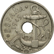 Moneta, Spagna, Francisco Franco, caudillo, 50 Centimos, 1949, BB, Rame-nichel