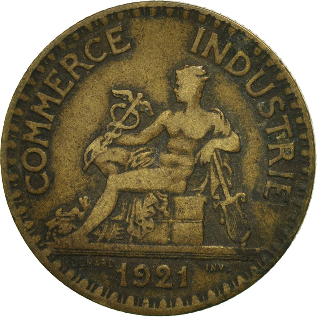 Monnaie, France, Chambre de commerce, 2 Francs, 1921, Paris, TB