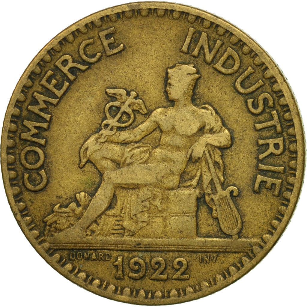 Coin, France, Chambre de commerce, 2 Francs, 1922, Paris, VF(30-35)