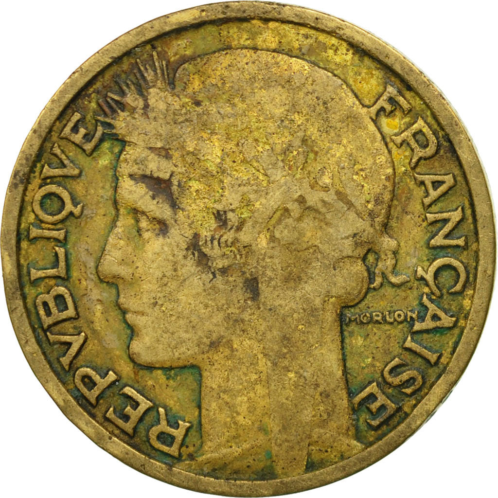 Munten, Frankrijk, Morlon, 2 Francs, 1932, Paris, FR, Aluminum-Bronze, KM:886