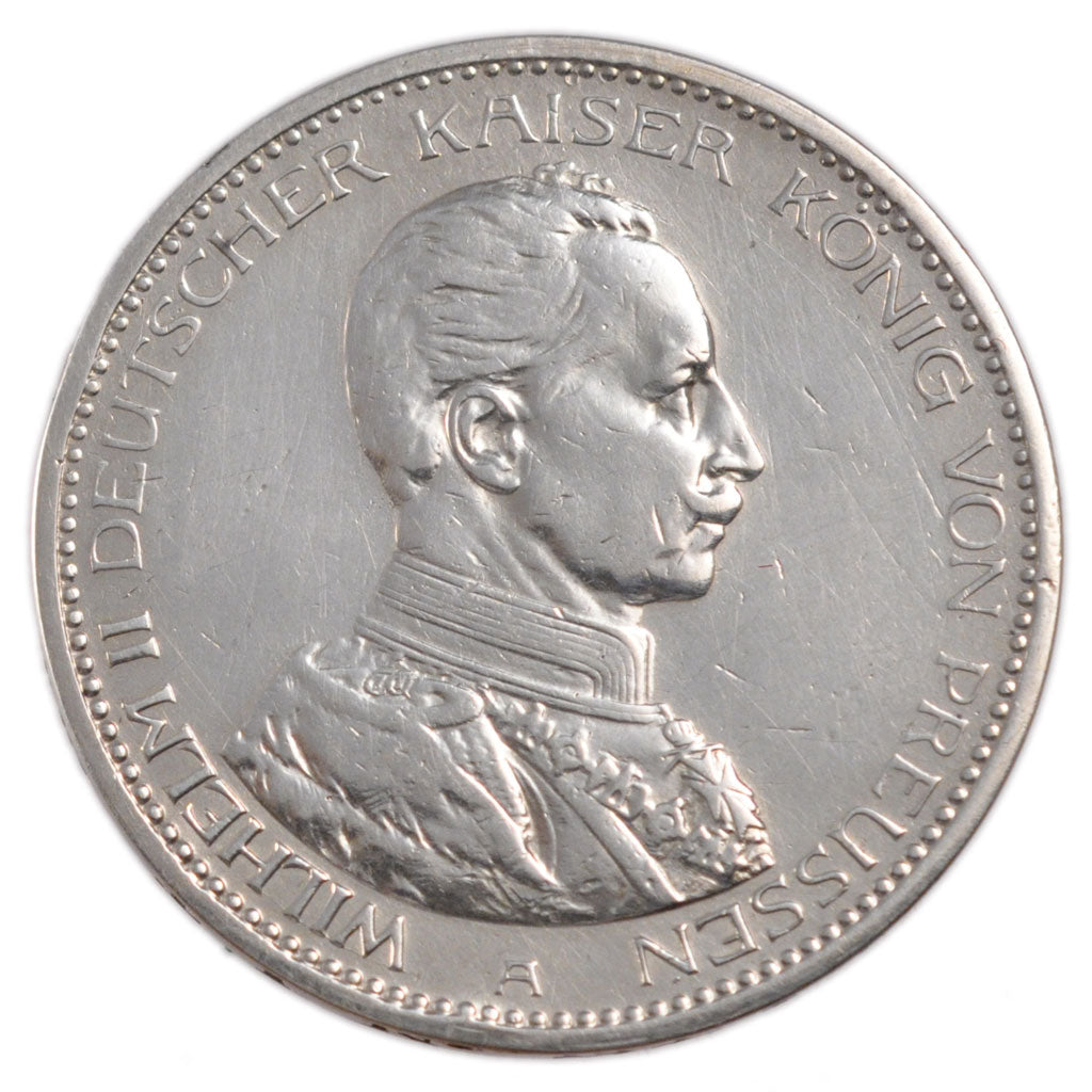 German States, 5 Mark, 1914, Berlin, KM #536, VF(30-35), Silver, 38, 27.60
