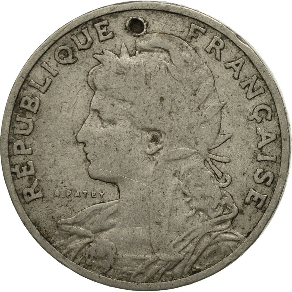 Munten, Frankrijk, Patey, 25 Centimes, 1903, Paris, FR, Nickel, KM:855