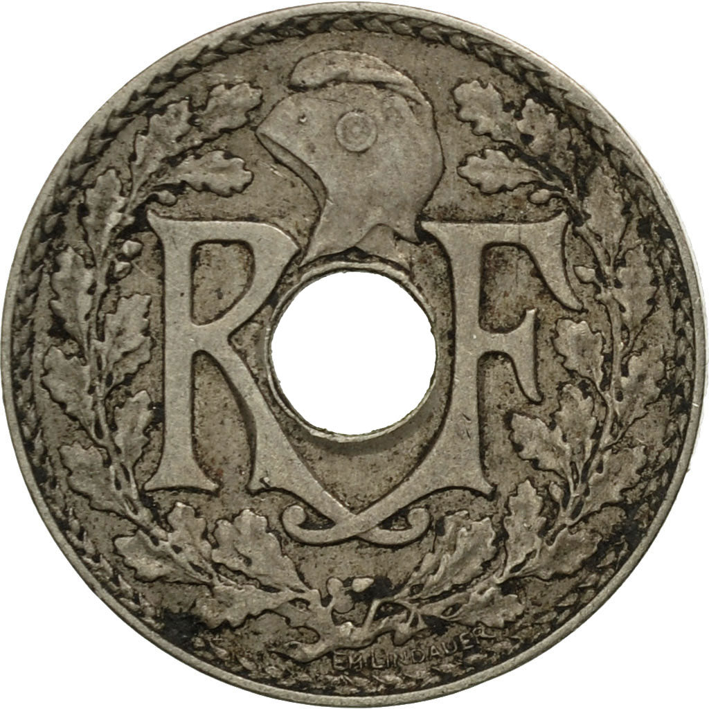 Munten, Frankrijk, Lindauer, 5 Centimes, 1935, Paris, FR, Copper-nickel, KM:875