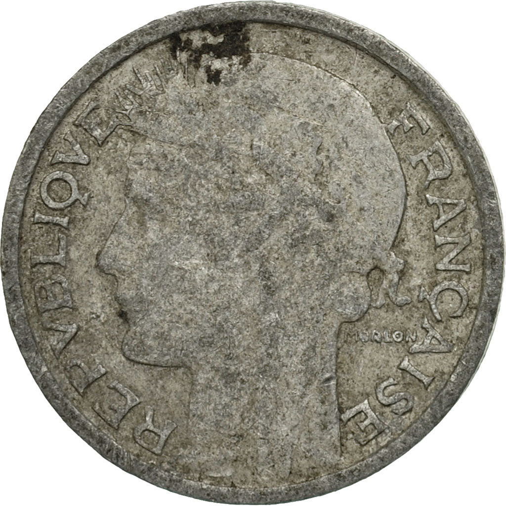 Munten, Frankrijk, Morlon, 50 Centimes, 1945, Castelsarrasin, FR+, Aluminium