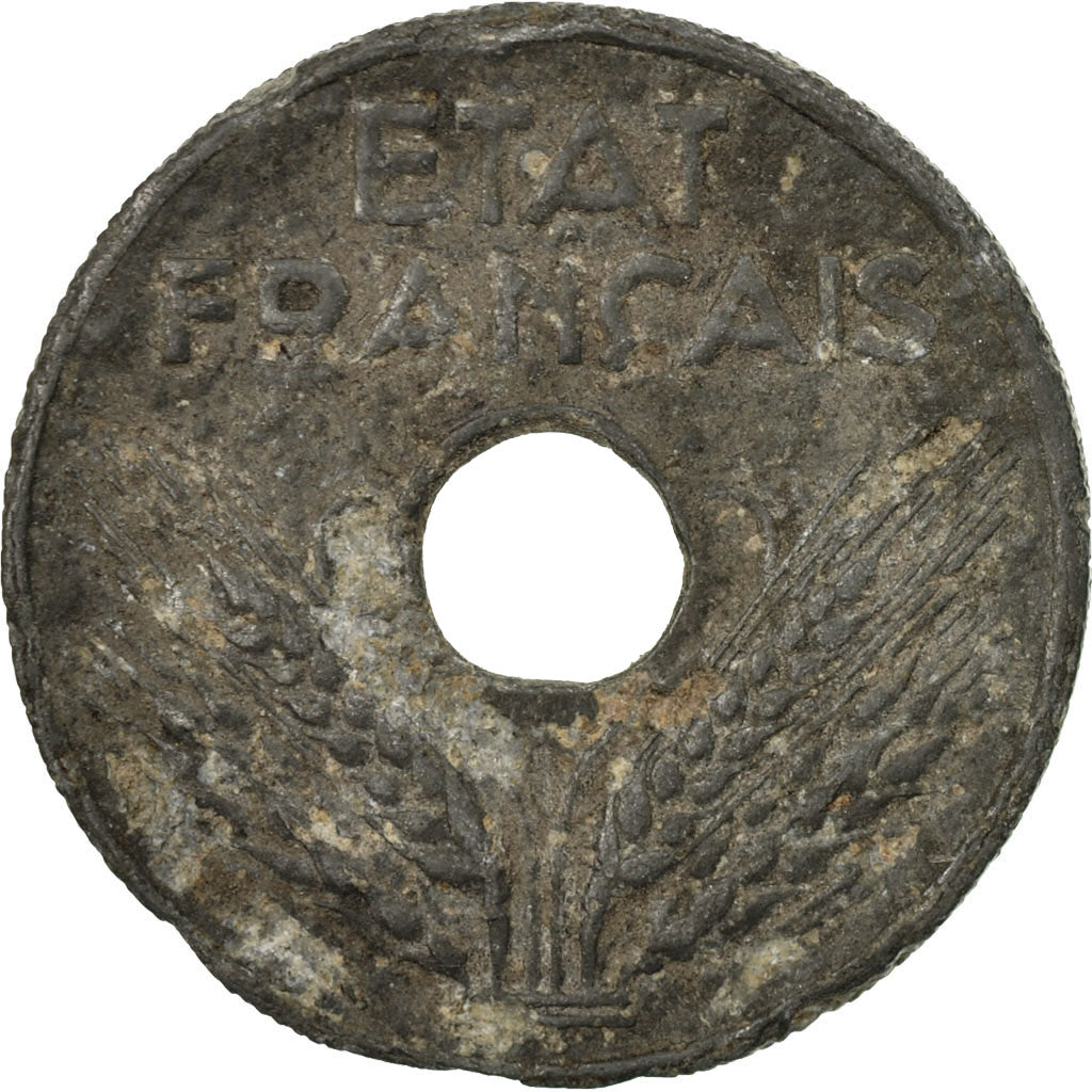Münze, Frankreich, État français, 20 Centimes, 1943, Paris, S, Zinc