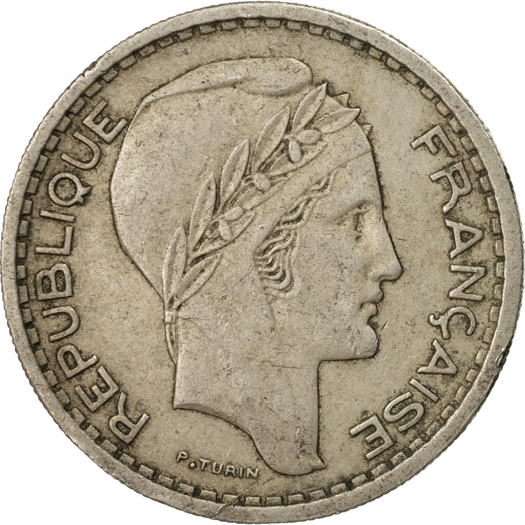 Moneda, Francia, Turin, 10 Francs, 1948, Paris, BC+, Cobre - níquel, KM:909.1