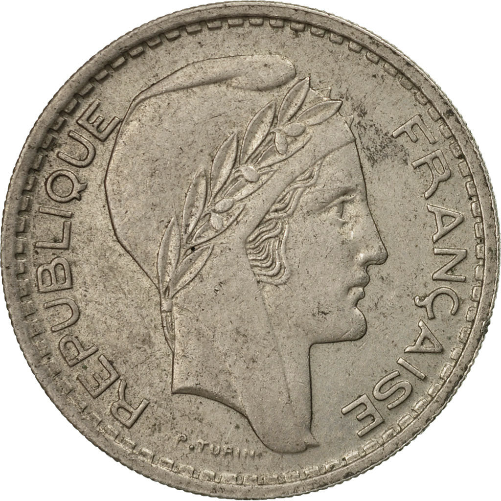 Moneda, Francia, Turin, 10 Francs, 1949, Paris, BC+, Cobre - níquel, KM:909.1
