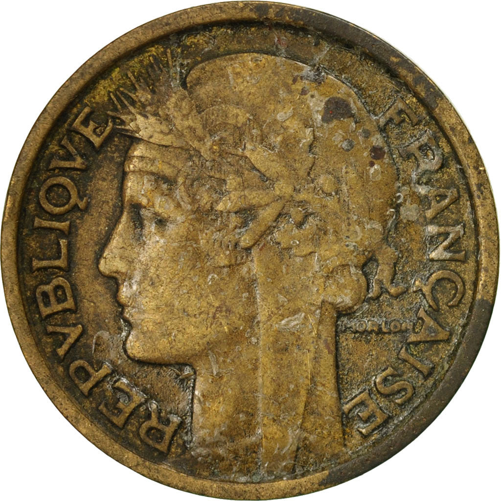 Moneta, Francja, Morlon, Franc, 1932, Paris, VF(20-25), Aluminium-Brąz, KM:885