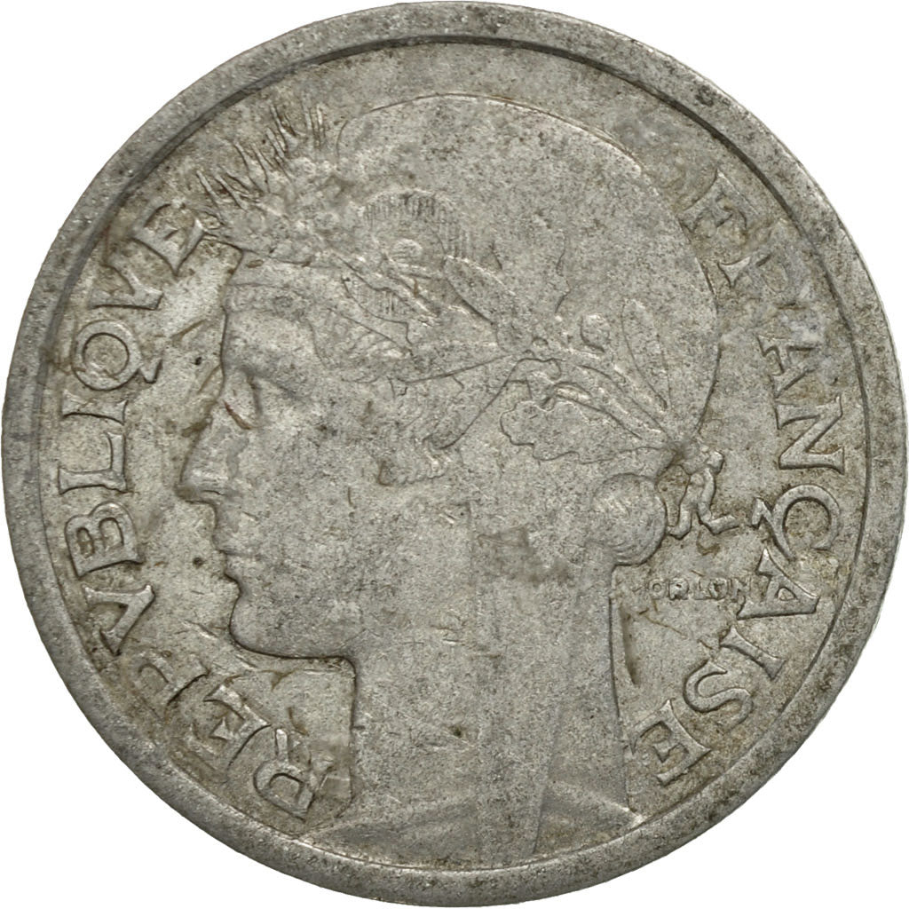 Monnaie, France, Morlon, Franc, 1957, Beaumont - Le Roger, TB+, Aluminium