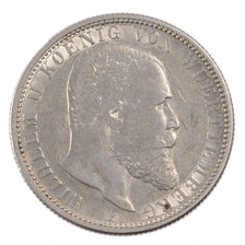 GERMAN STATES, 2 Mark, 1907, Freudenstadt, KM #631, EF(40-45), Silver, 28, 11.00
