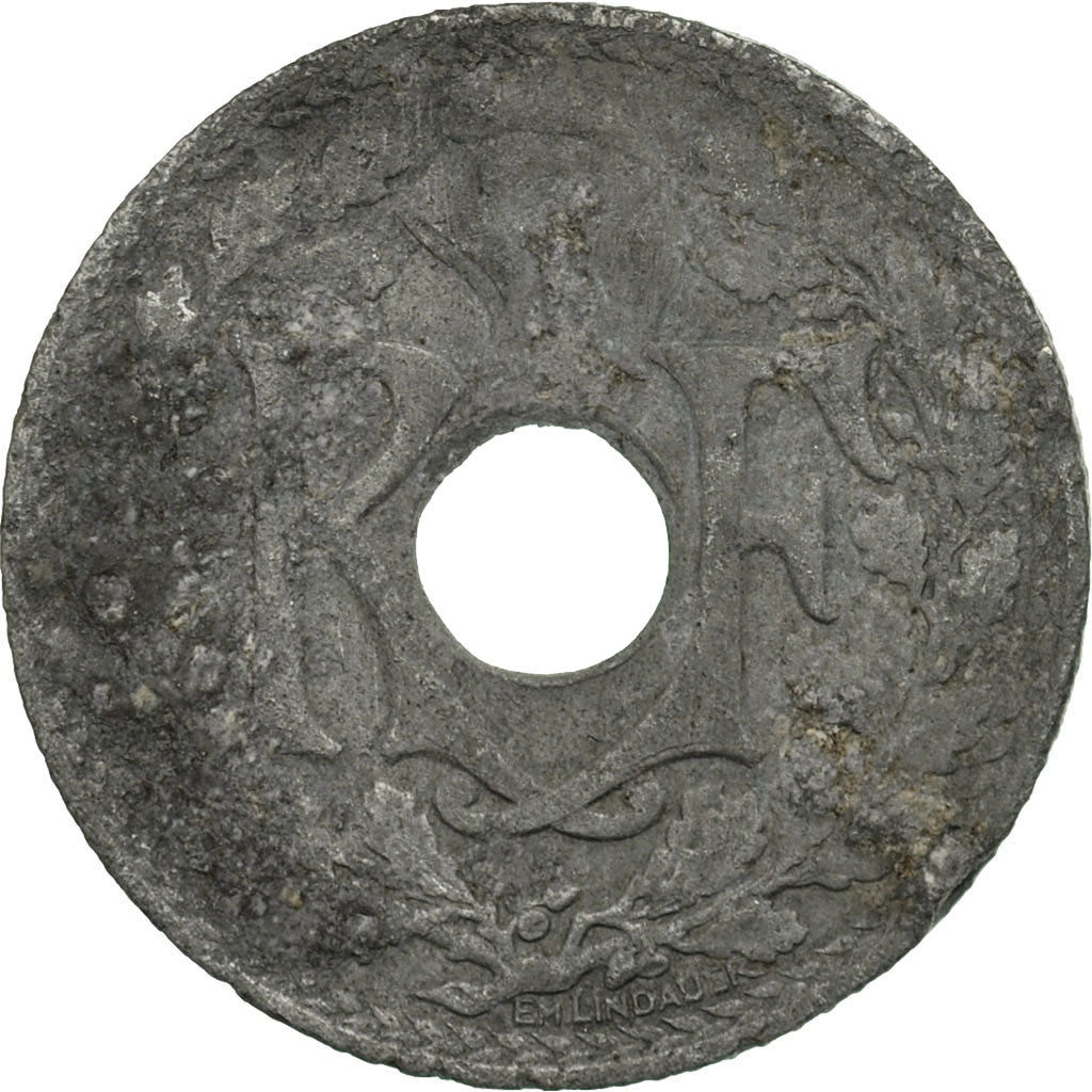 Moneda, Francia, 10 Centimes, 1941, Paris, BC+, Cinc, KM:897, Gadoury:288