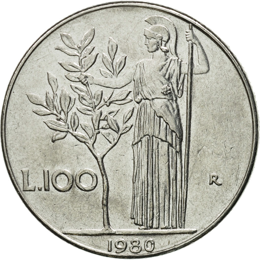 Monnaie, Italie, 100 Lire, 1980, Rome, TB+, Stainless Steel, KM:96.1
