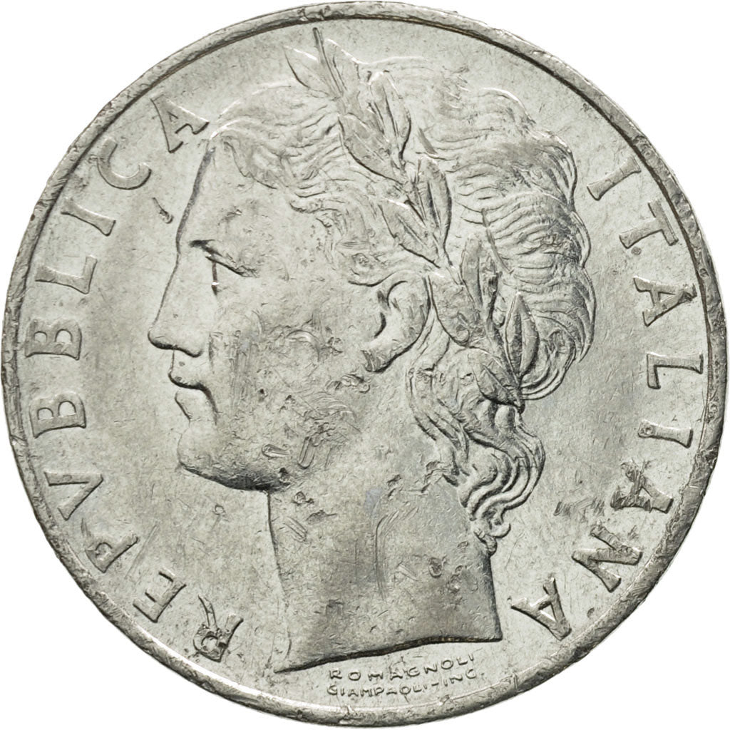 Moneta, Italia, 100 Lire, 1975, Rome, MB+, Acciaio inossidabile, KM:96.1