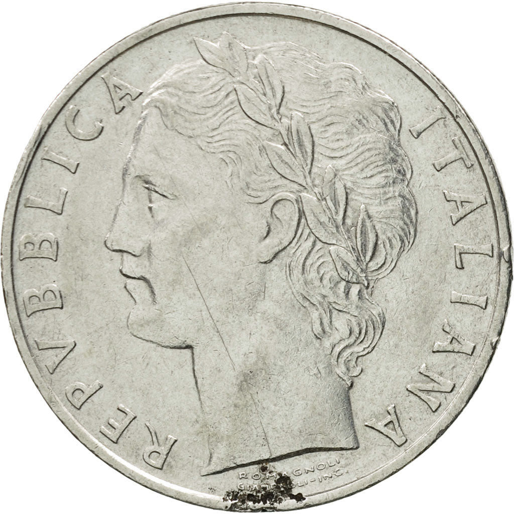 Coin, Italy, 100 Lire, 1968, Rome, VF(30-35), Stainless Steel, KM:96.1