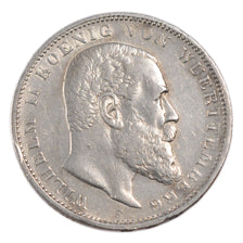 Coin, German States, WURTTEMBERG, Wilhelm II, 3 Mark, 1909, Freudenstadt