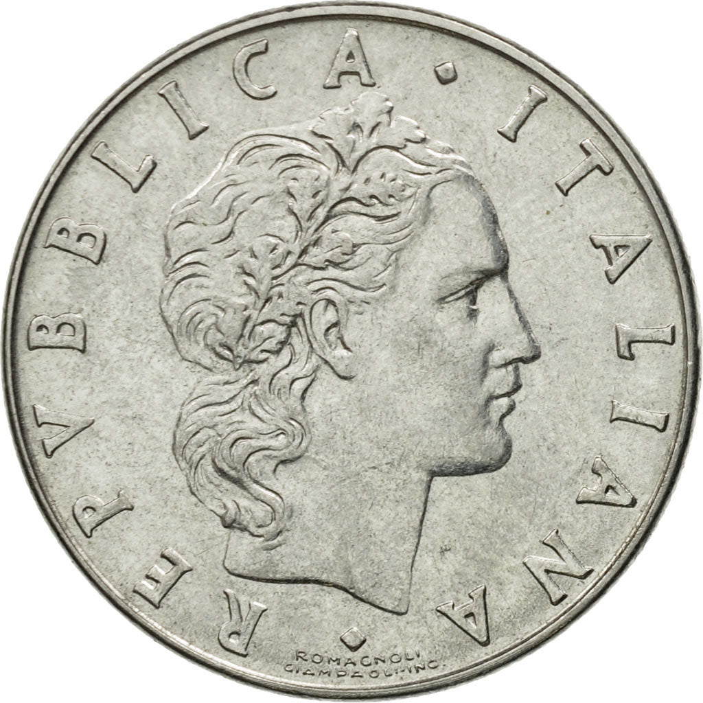 Münze, Italien, 50 Lire, 1985, Rome, SS, Stainless Steel, KM:95.1