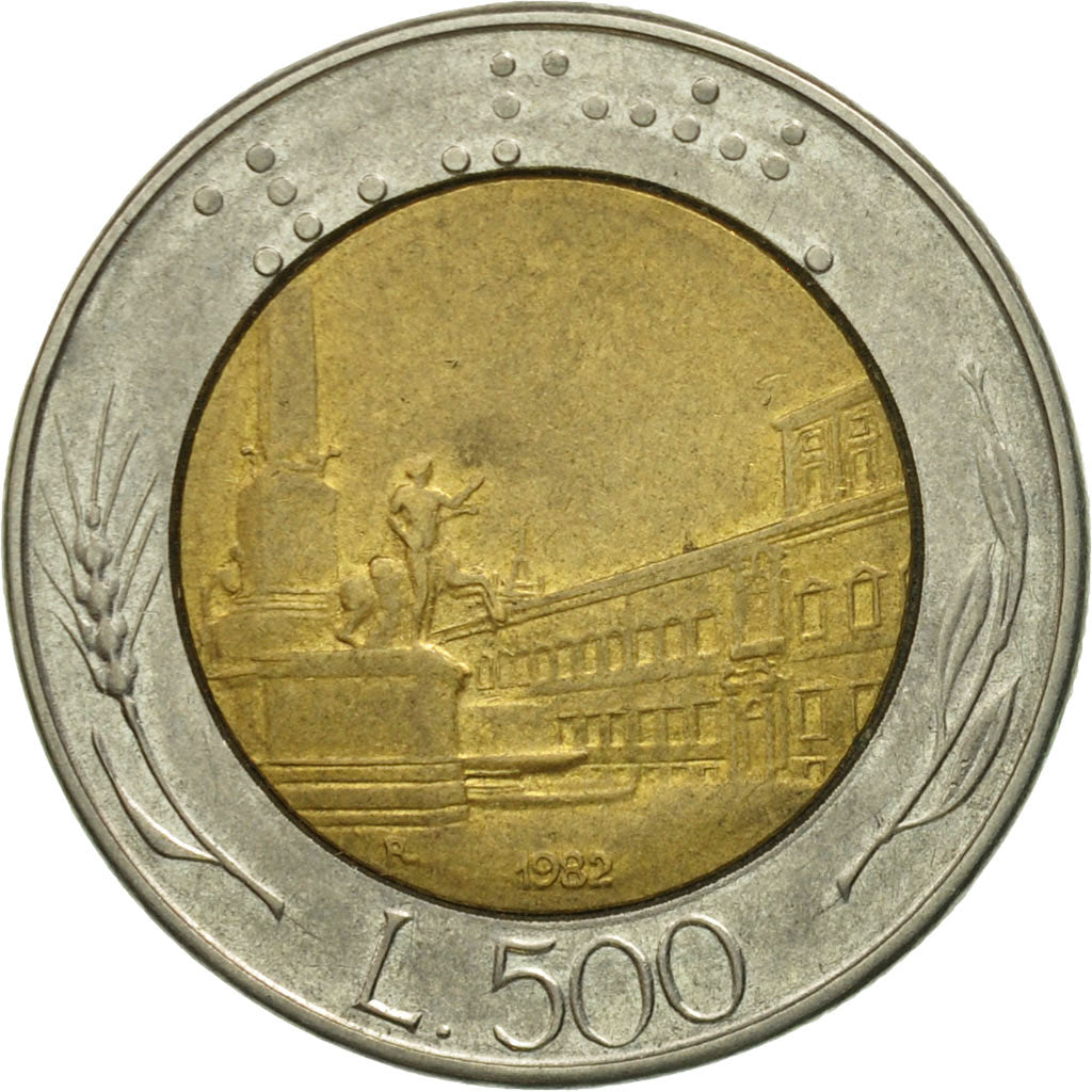 Monnaie, Italie, 500 Lire, 1982, Rome, TB+, Bi-Metallic, KM:111