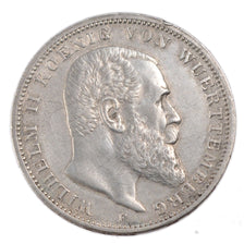 GERMAN STATES, 3 Mark, 1911, Freudenstadt, KM #635, EF(40-45), Silver, 33, 16.60