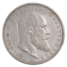 Coin, German States, WURTTEMBERG, Wilhelm II, 5 Mark, 1908, Freudenstadt