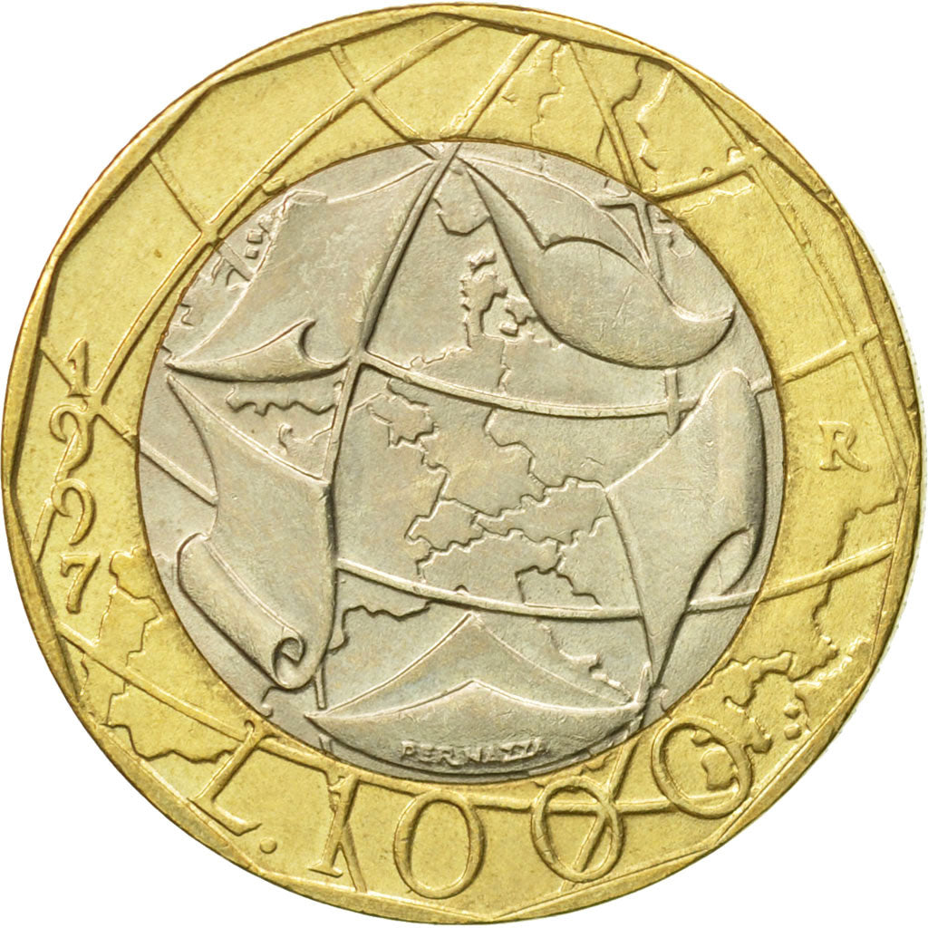 Monnaie, Italie, 1000 Lire, 1997, Rome, TTB, Bi-Metallic, KM:194