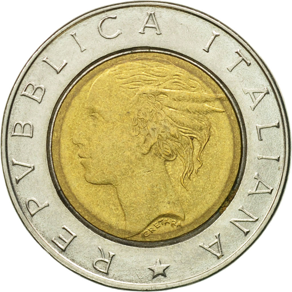 Coin, Italy, 500 Lire, 1994, Rome, EF(40-45), Bi-Metallic, KM:167