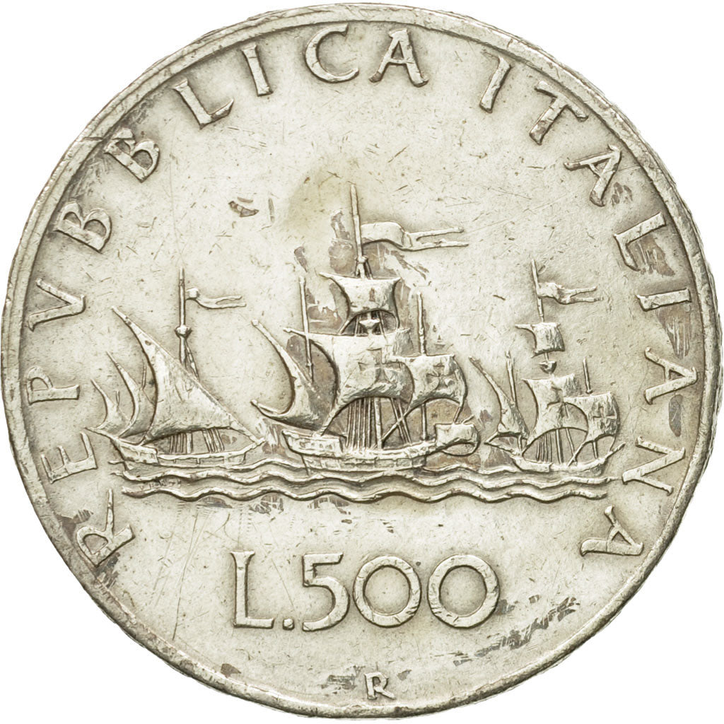 Monnaie, Italie, 500 Lire, 1958, Rome, TTB, Argent, KM:98