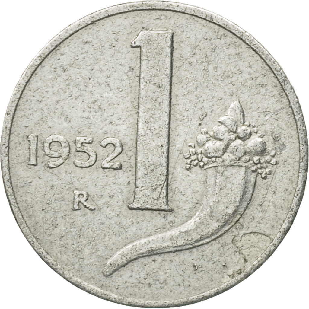 Monnaie, Italie, Lira, 1952, Rome, TB+, Aluminium, KM:91