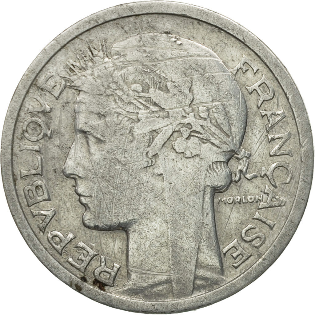 Münze, Frankreich, Morlon, Franc, 1945, Beaumont - Le Roger, S+, Aluminium
