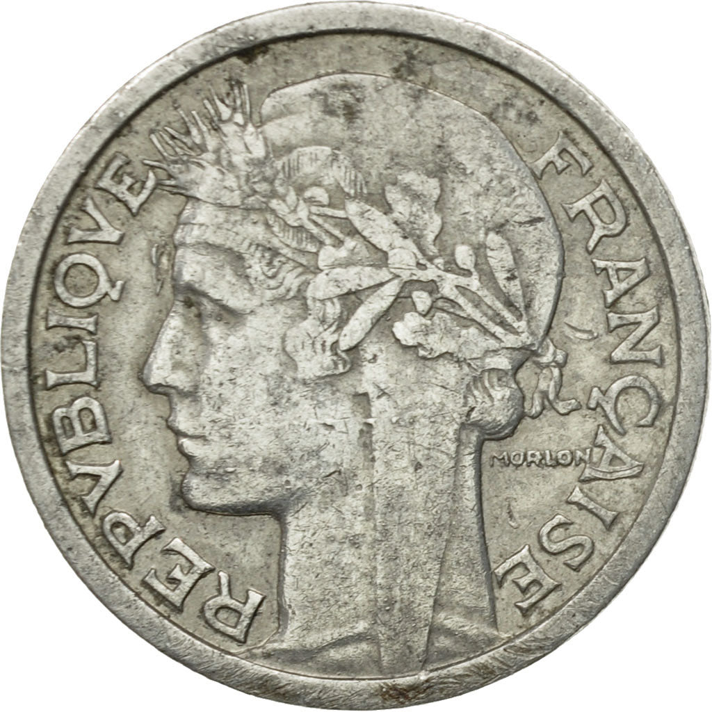 Munten, Frankrijk, Morlon, Franc, 1945, Paris, FR+, Aluminium, KM:885a.1