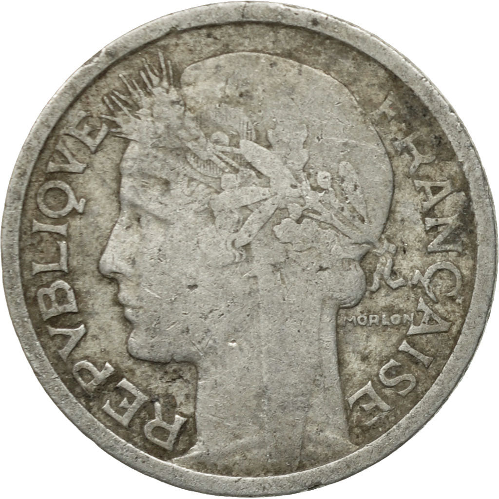 Munten, Frankrijk, Morlon, Franc, 1945, Castelsarrasin, FR, Aluminium