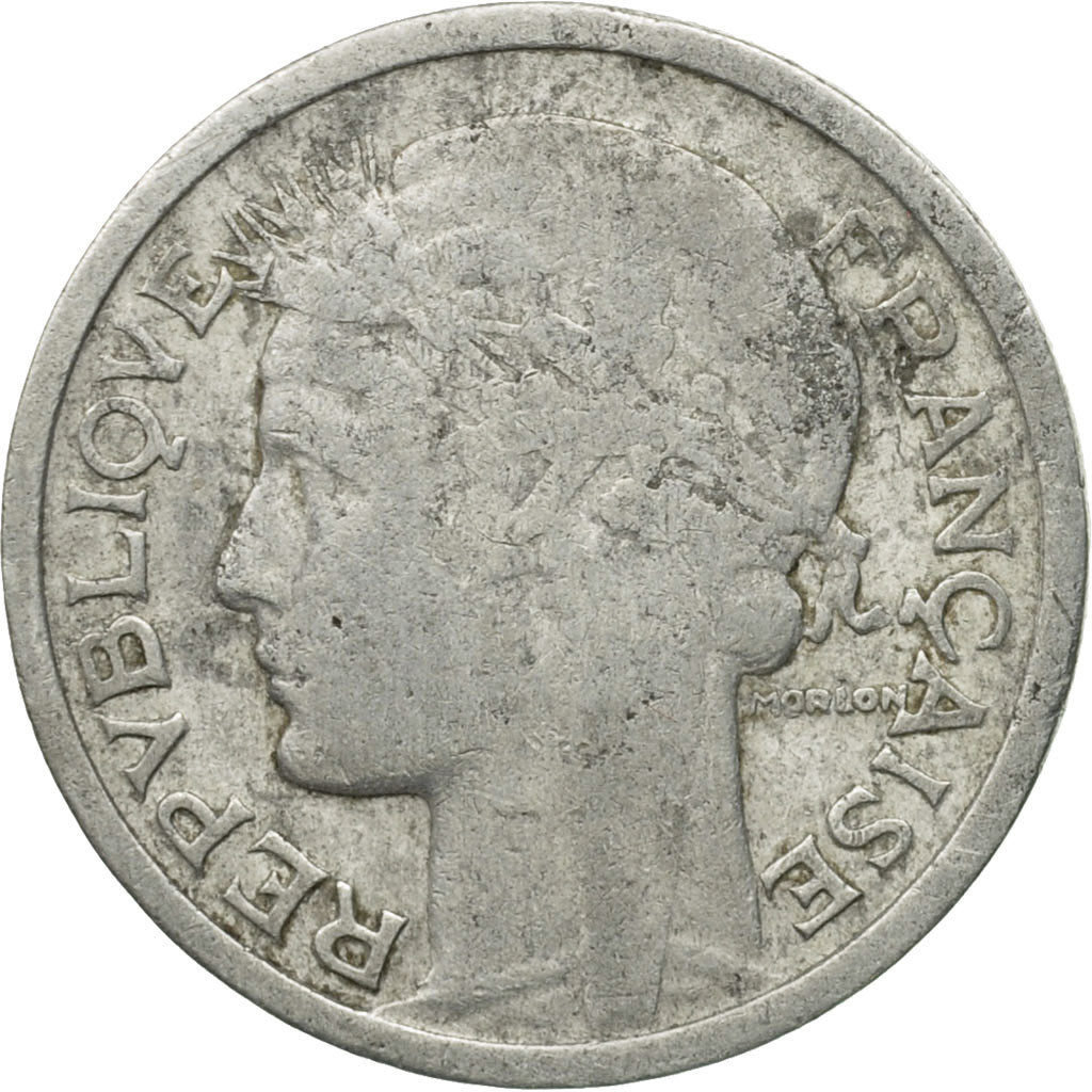 Munten, Frankrijk, Morlon, Franc, 1945, Castelsarrasin, FR, Aluminium