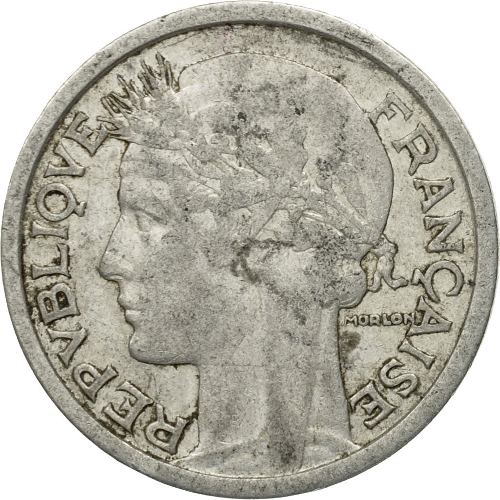 Munten, Frankrijk, Morlon, Franc, 1944, Paris, FR, Aluminium, KM:885a.1