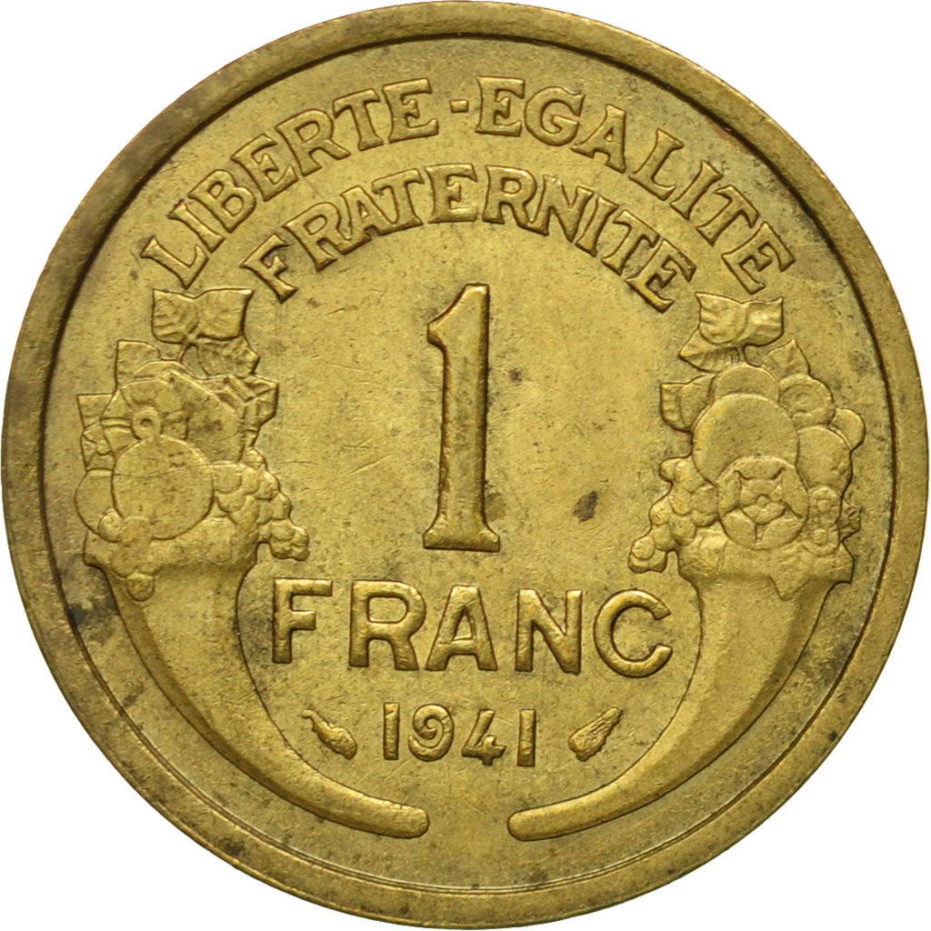 Munten, Frankrijk, Morlon, Franc, 1941, Paris, FR+, Aluminum-Bronze, KM:885