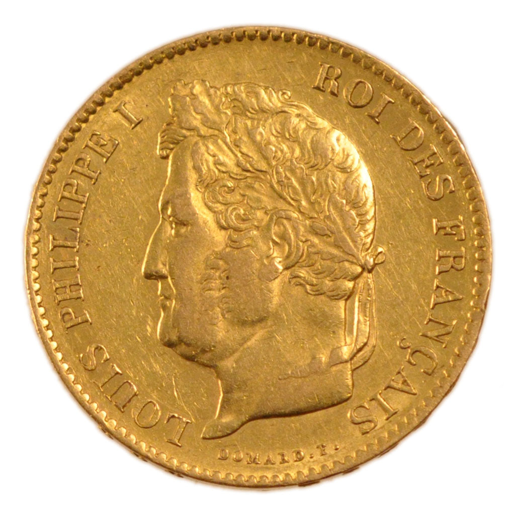 Francia, Louis-Philippe, 40 Francs, 1833, Paris, BB+, Oro, Gadoury:1106