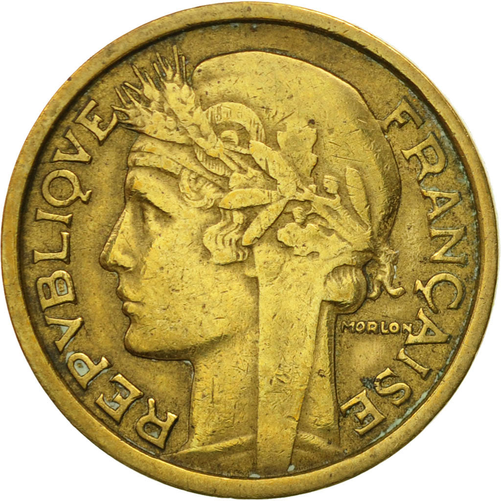 Moneta, Francja, Morlon, Franc, 1932, Paris, VF(30-35), Aluminium-Brąz, KM:885