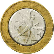 Monnaie, France, Génie, 10 Francs, 1988, Paris, FAUX, TB, Bi-Metallic