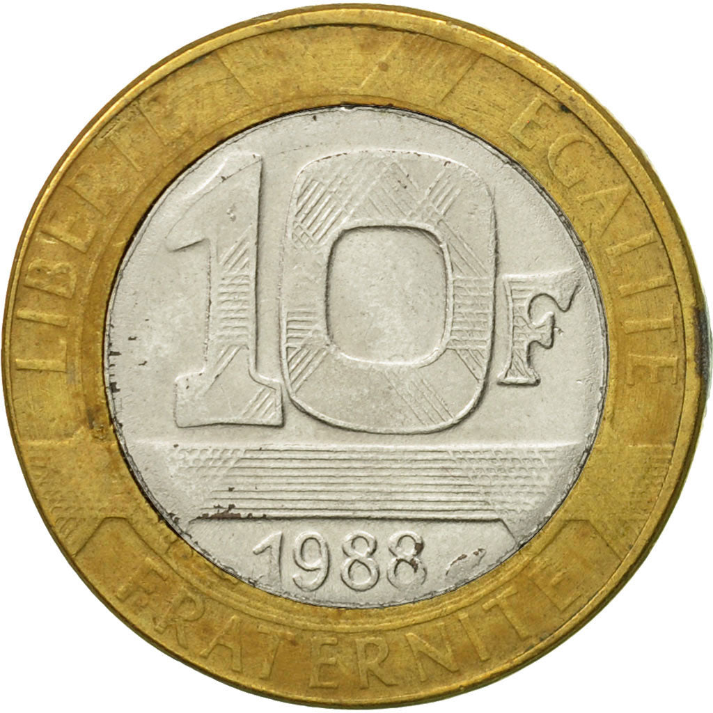 Münze, Frankreich, Génie, 10 Francs, 1988, Paris, FAUX, S, Bi-Metallic
