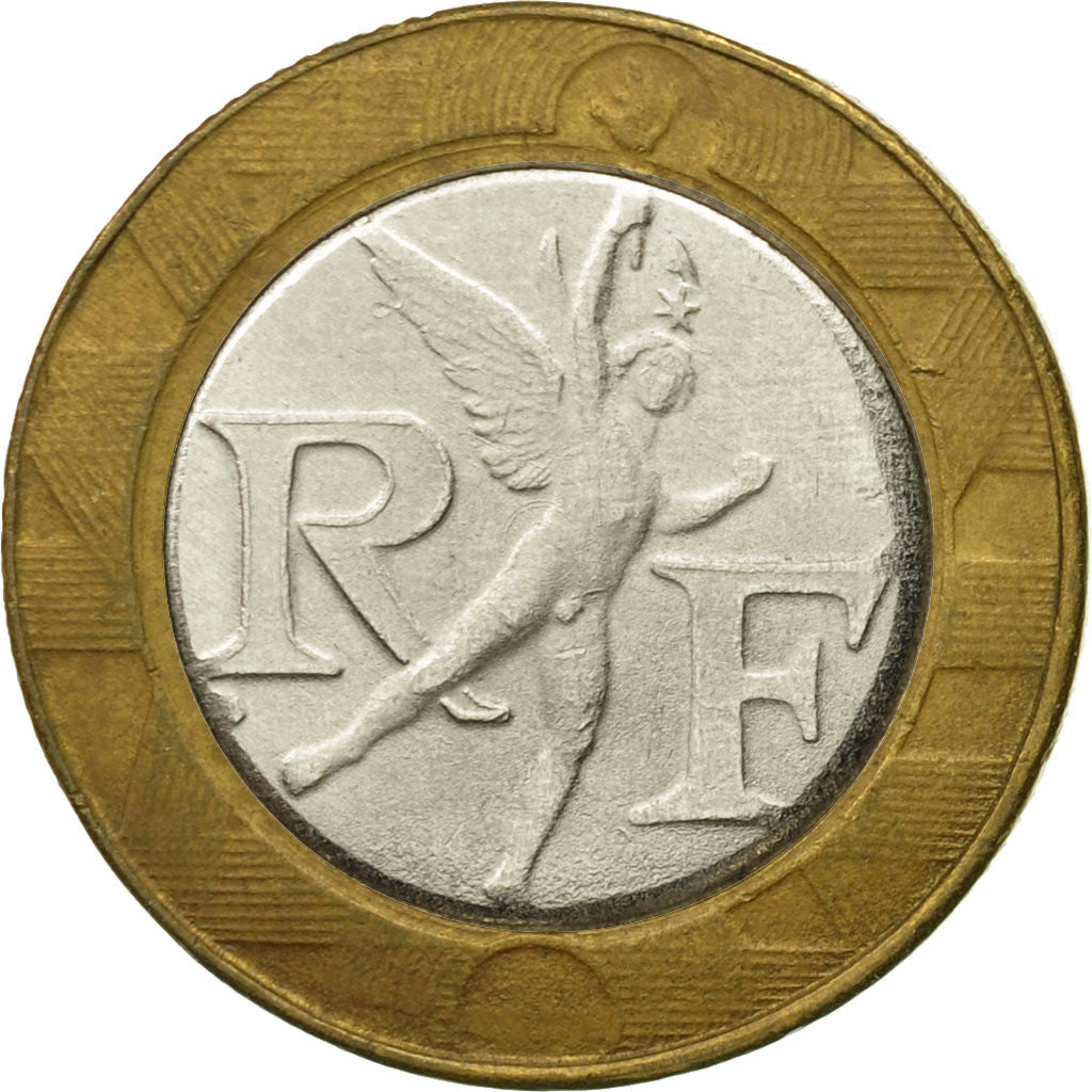 Munten, Frankrijk, Génie, 10 Francs, 1992, Paris, FAUX, FR+, Bi-Metallic
