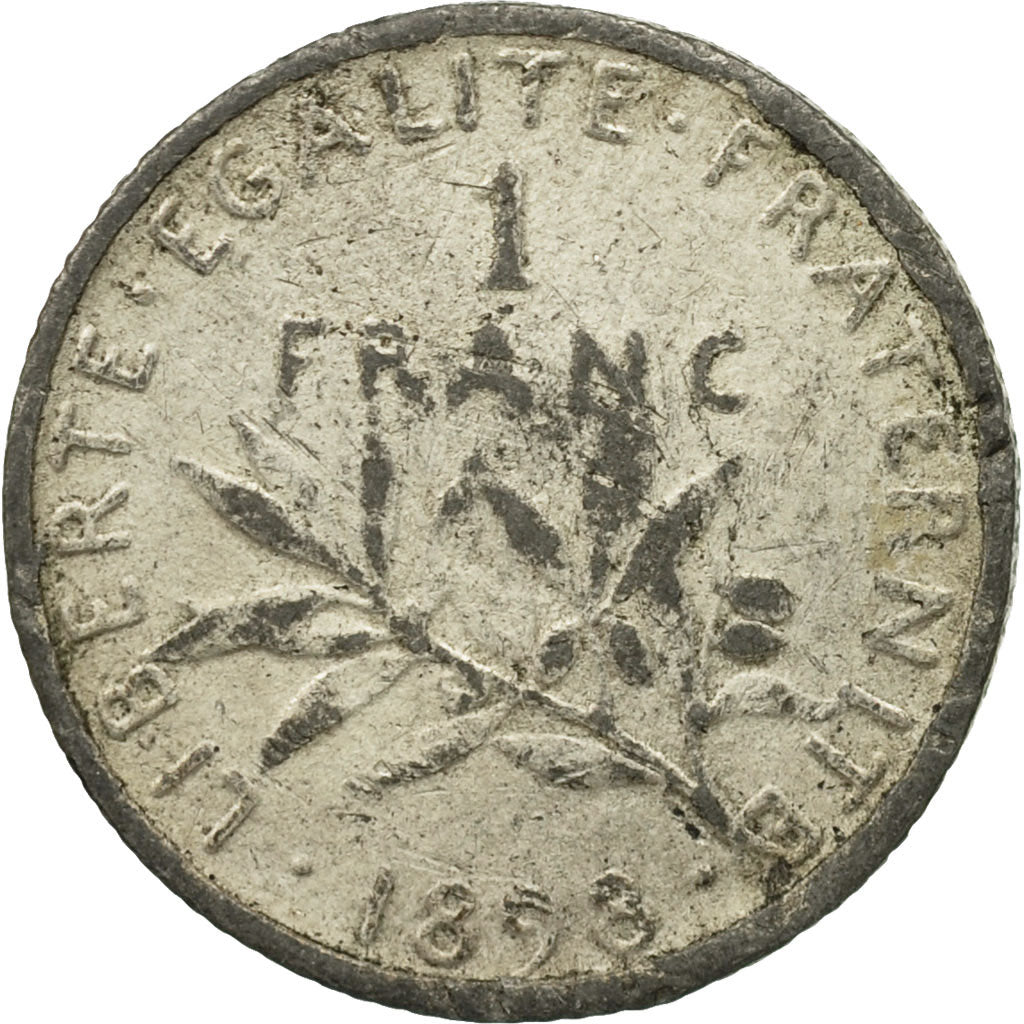 Coin, France, Semeuse, Franc, 1898, Paris, FAUX, F(12-15), Silver, KM:844.1