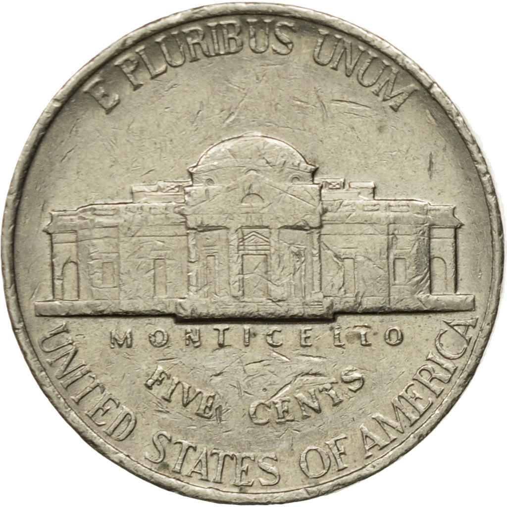 Moneda, Estados Unidos, Jefferson Nickel, 5 Cents, 1989, U.S. Mint
