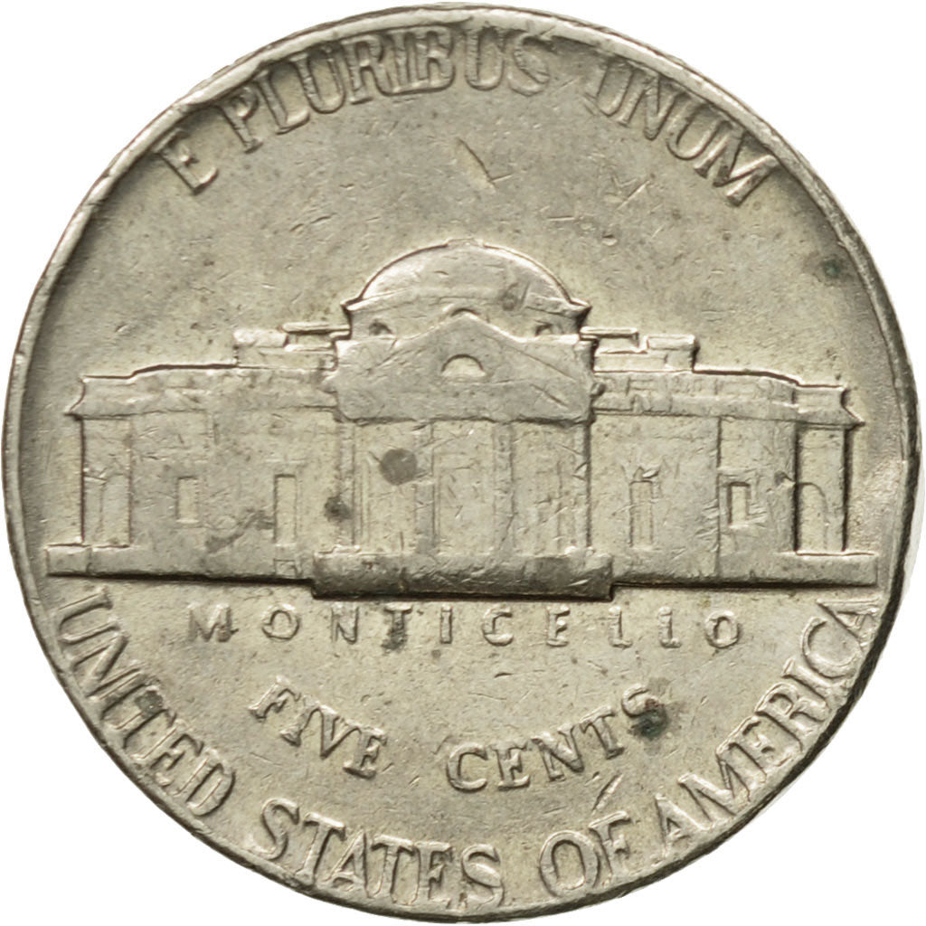 Moneda, Estados Unidos, Jefferson Nickel, 5 Cents, 1974, U.S. Mint