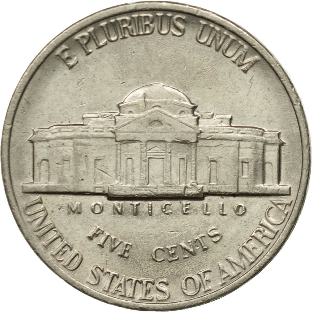 Monnaie, États-Unis, Jefferson Nickel, 5 Cents, 1988, U.S. Mint, Denver, TB+