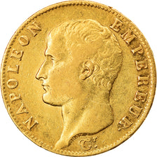 Moneda, Francia, Napoléon I, 20 Francs, AN 13, Paris, BC+, Oro, KM:663.1