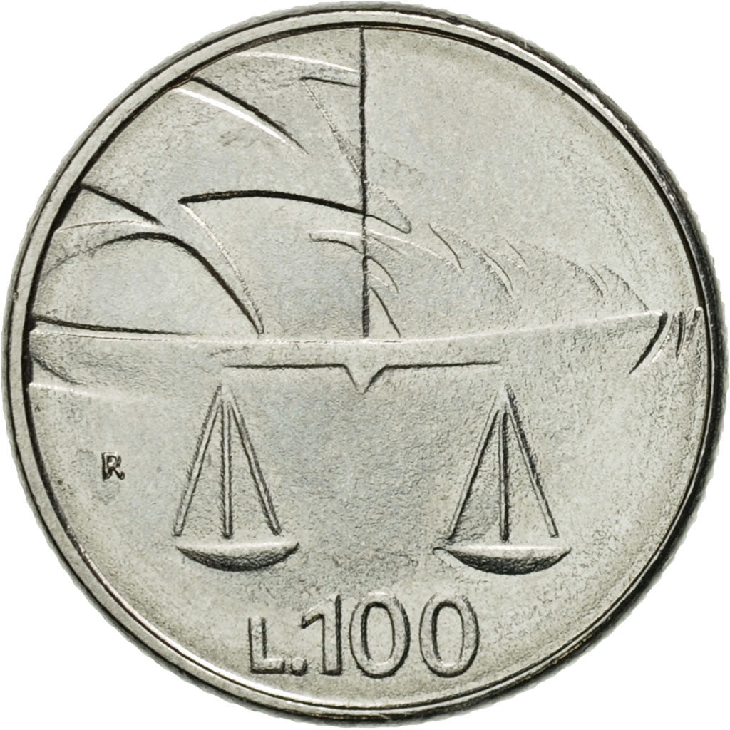 Moneta, San Marino, 100 Lire, 1990, Rome, BB, Acciaio, KM:254