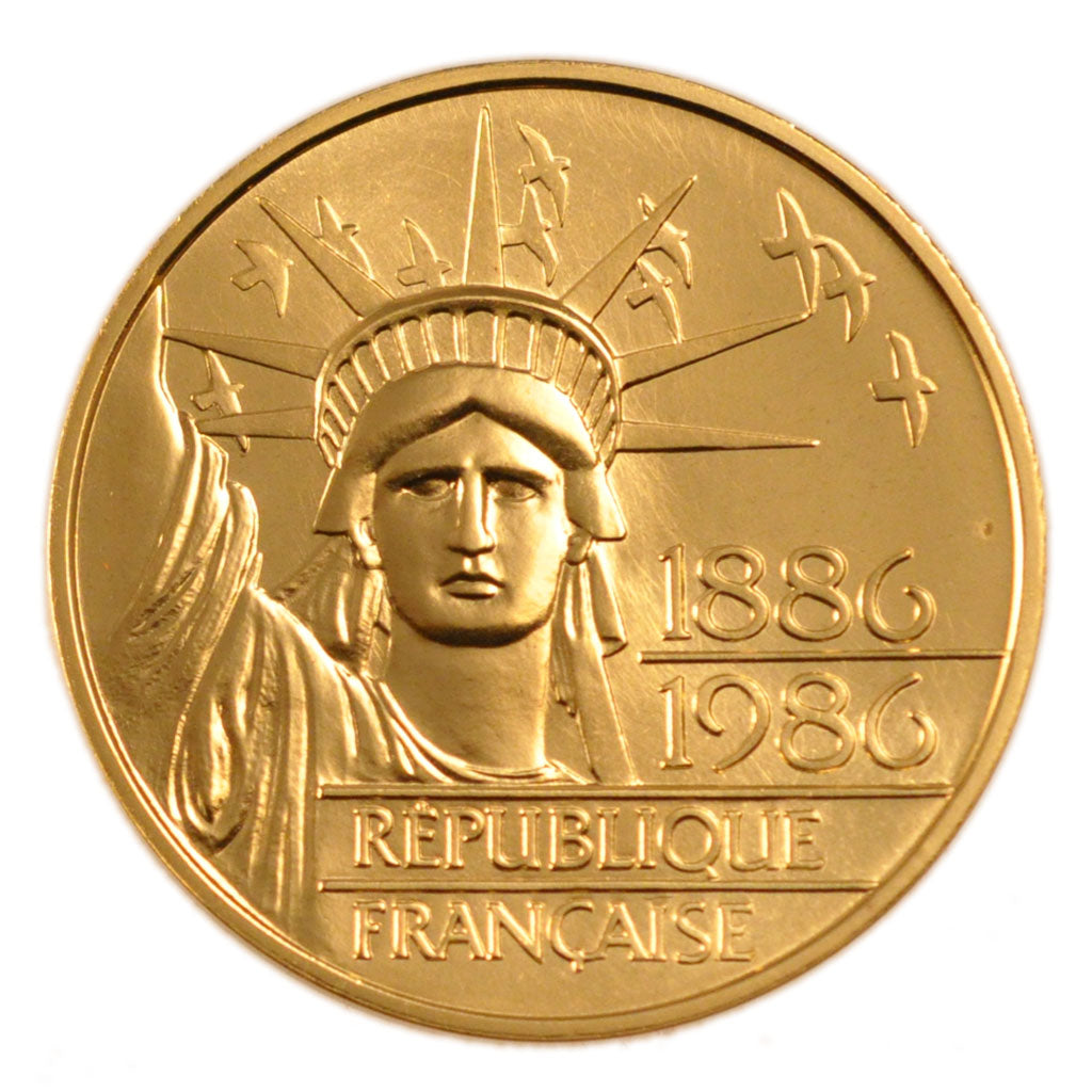 FRANCE, 100 Francs, 1986, MS(65-70), Gold, Gadoury #899, 17.00