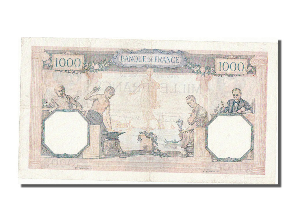 FRANCE, 1000 Francs, 1938, KM #88c, 1938-10-27, EF(40-45), Fayette #38.31